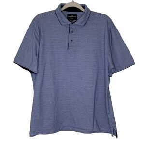 Rodd & Gunn men’s blue and‎ white sports fit golf polo. Size 2XL